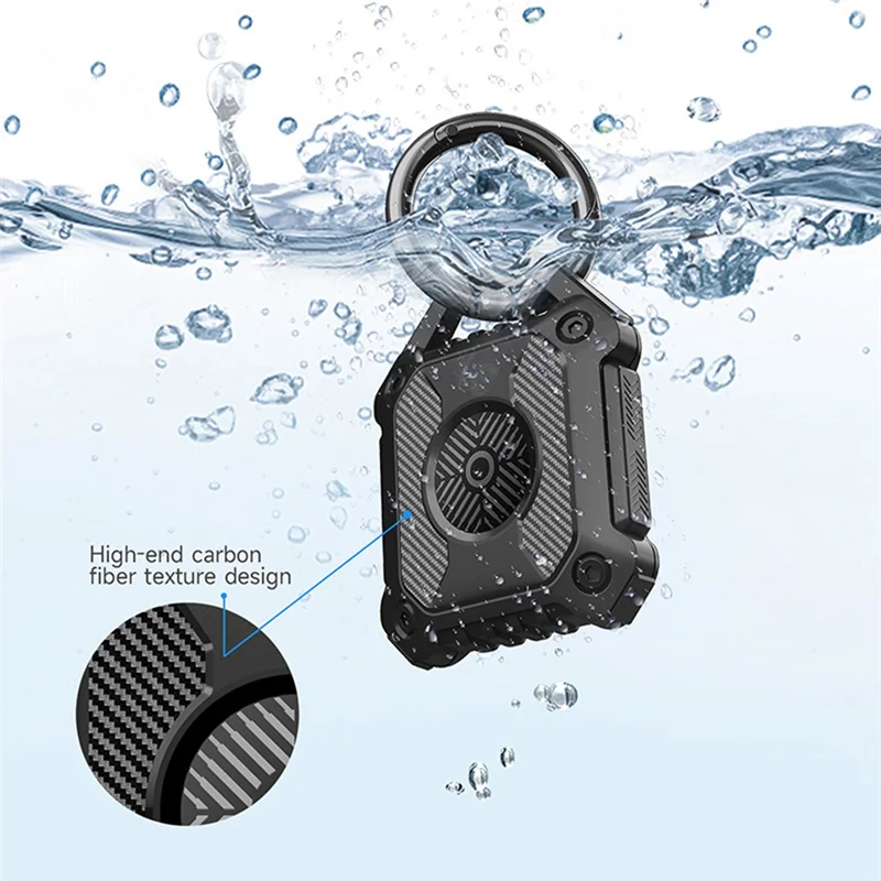 Capa protetora de silicone macio para localizador, Anti-Lost, Anti-Scratch Case com chaveiro, Acessórios impermeáveis