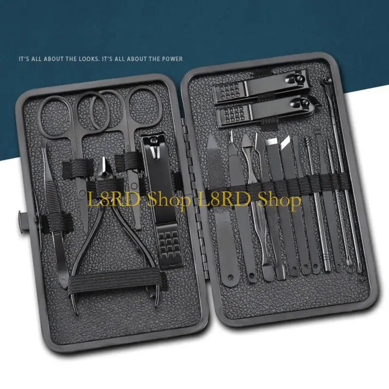 L8RD 10/12/16/18PCS Black Manicure Cutters For Nail Tips Nails Travel Cuticle Remover Black Manicure