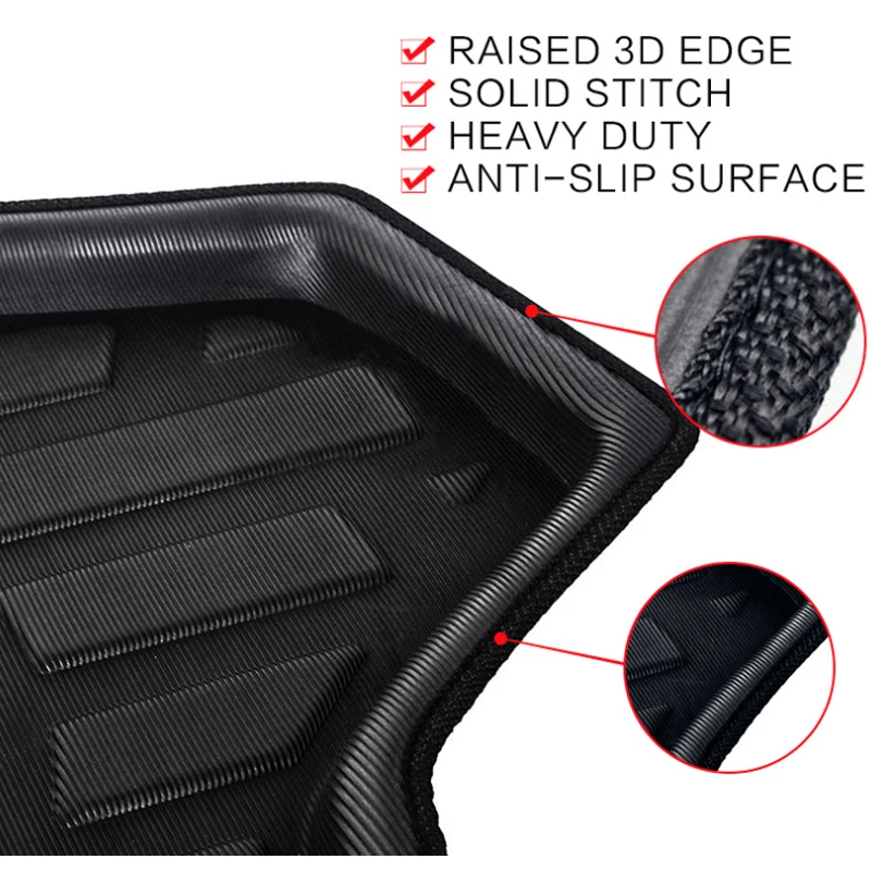 3D EVA Material for Toyota Corolla Accessories E140 E150 2007~2013 Car Floor Trunk Mat Cargo Cover Waterproof Carpet Storage Pad