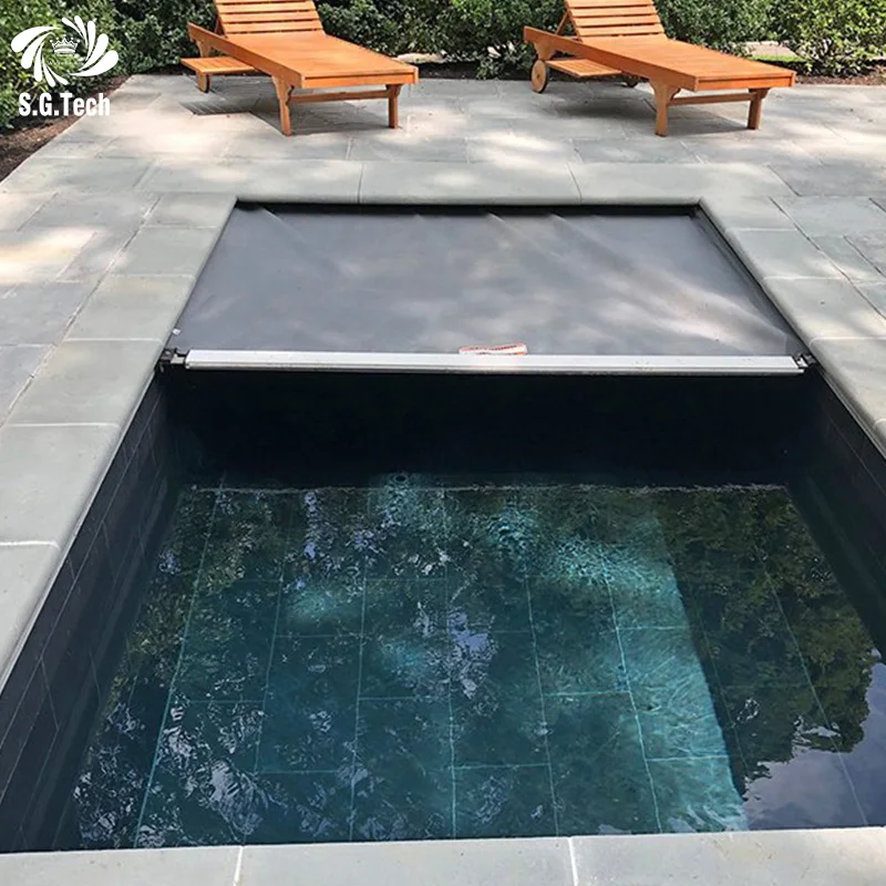 Automatic PVC Swimming Pool Cover with Aluminum Rail Hydraulic System Durable Easy Installation Insulation Pool Cover for Outdoo