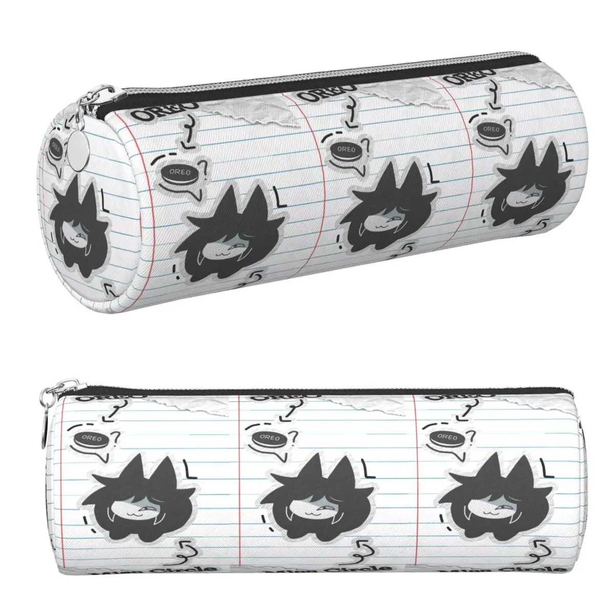 Miss Circle Cartoon Pencil Cases Pencil Pouch Cylinder Pen Box Pencil Bag for Studen Gifts