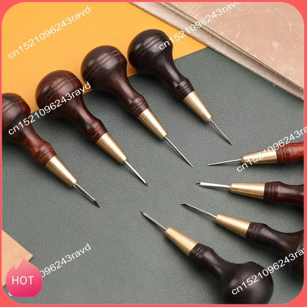 

HOT-Handmade Leather Goods DIY Sandalwood Diamond Awl Rosewood Diamond Cone Leather Awl Diamond Cone