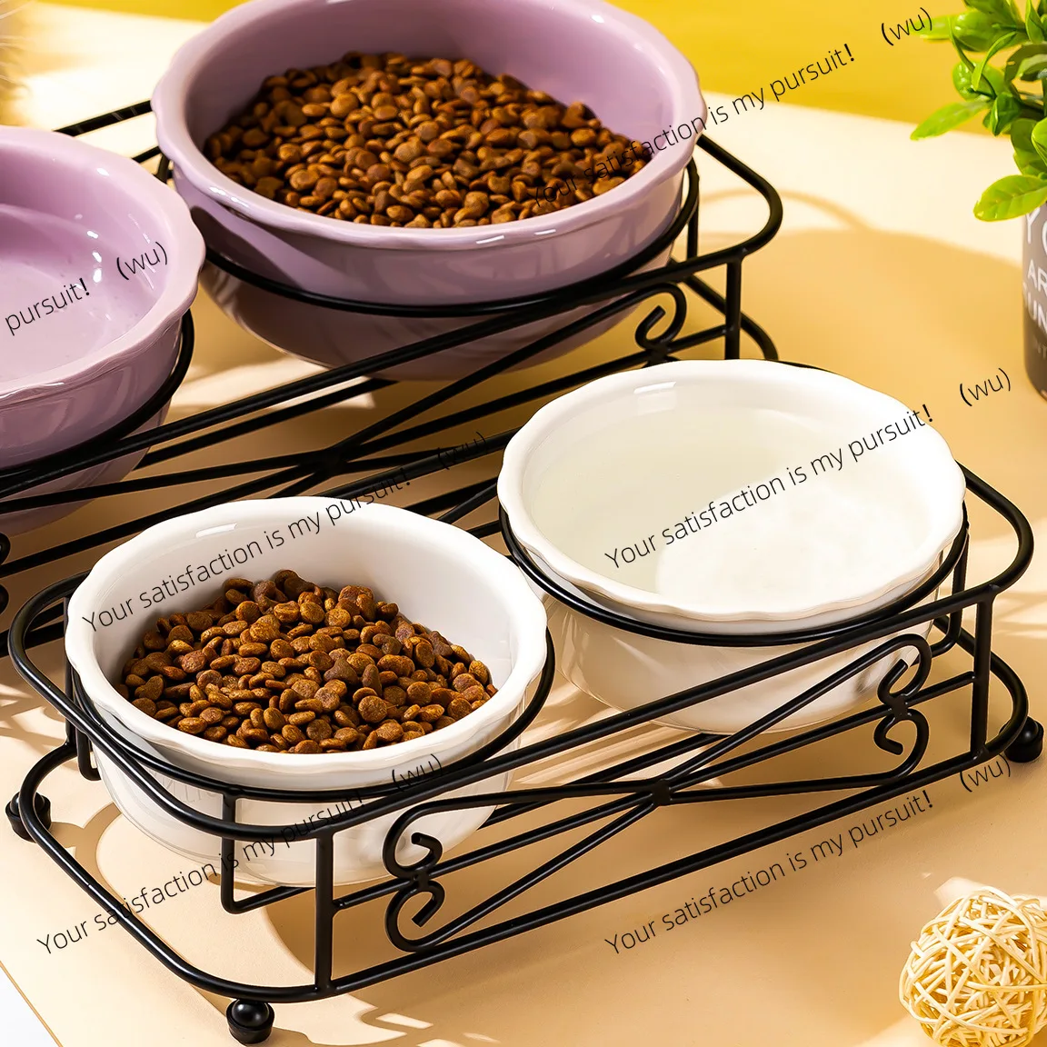 Ceramic Pet Gardening Puppy Supplies Pet Accessories  Cat Bowl Dog Bowl Pet Outdoor Supplies Dog Cat