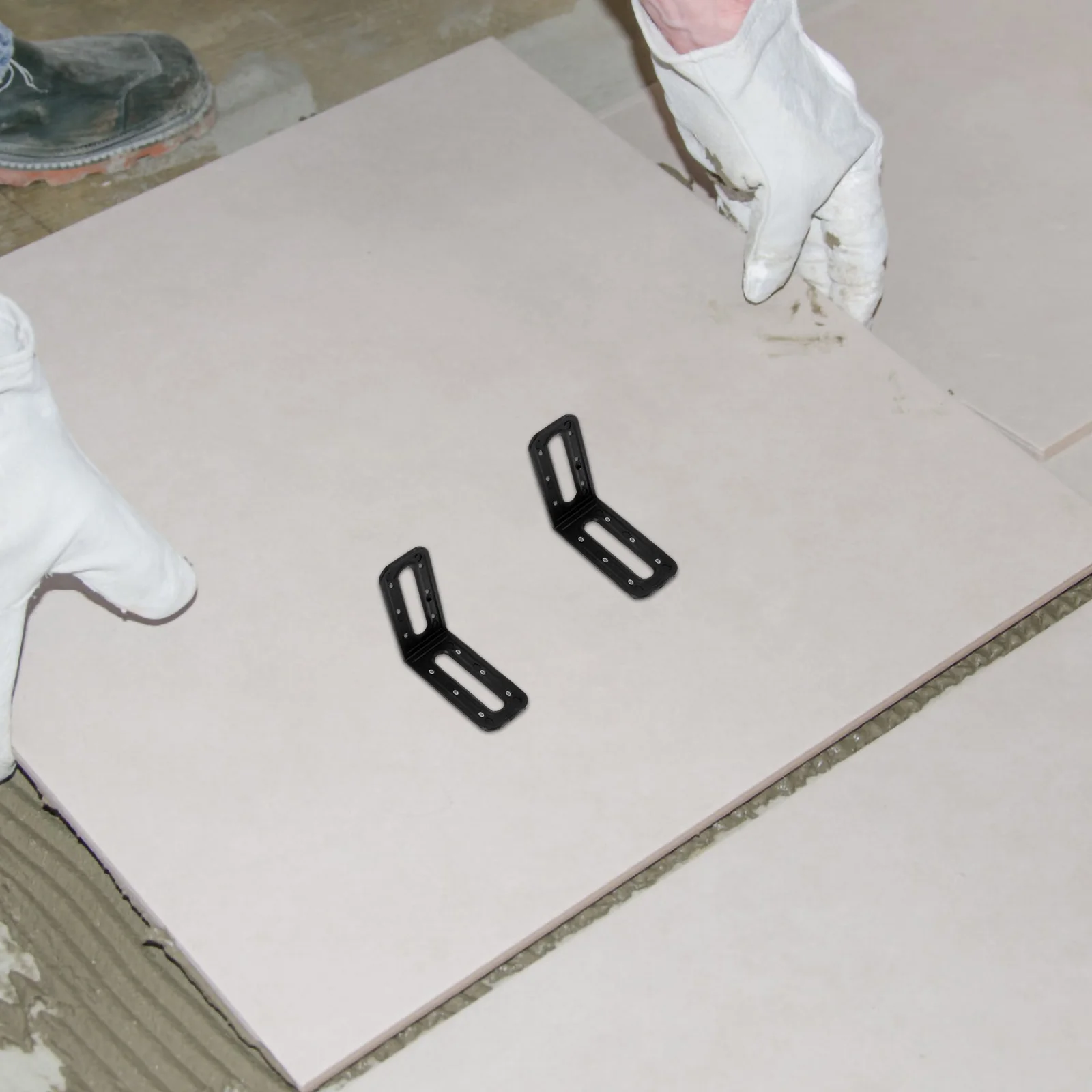 25 шт., прокладки для системы выравнивания плитки, многоразовые инструменты для установки керамической плитки, фиксирующие углы под прямым углом, прочный пластик