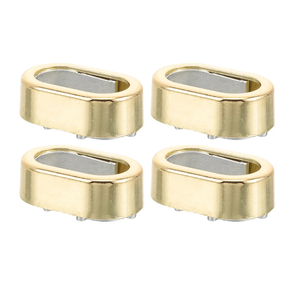 4 قطعة قضيب خزانة دعم قوس أنيق تصميم أنيق دائم مقاومة للصدأ سهلة التركيب يناسب معظم أنماط ديكور المنزل #2