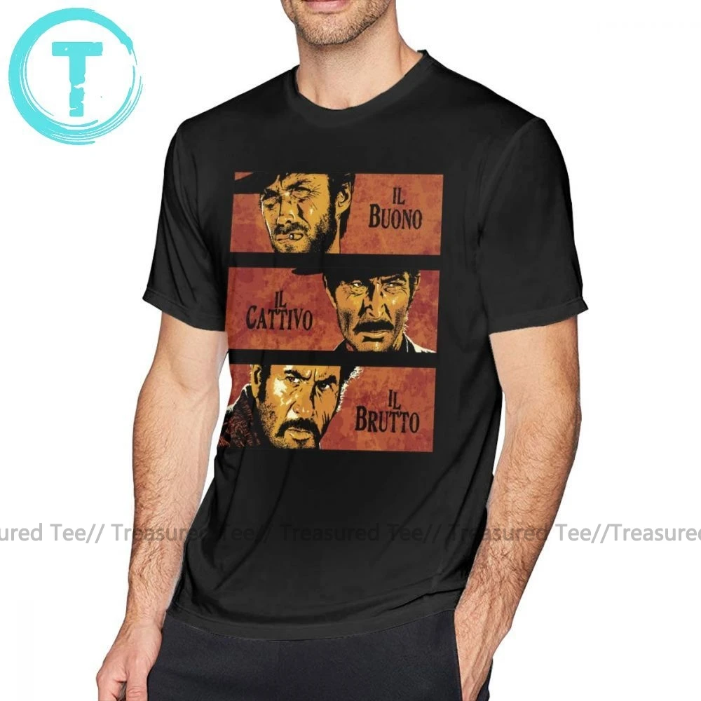 Clint Eastwood T Shirt The Good The Bad And The Ugly T-Shirt Short Sleeve Graphic Tee Shirt Fun Summer Man Tshirt