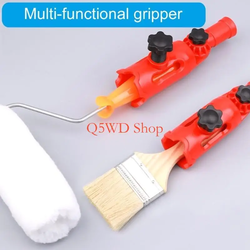 Q5WD Multifunctional Rotating Paint Brush Extender Clamps For Enthusiasts Craft Makers Ensures Secure Grip On Diverses Objects