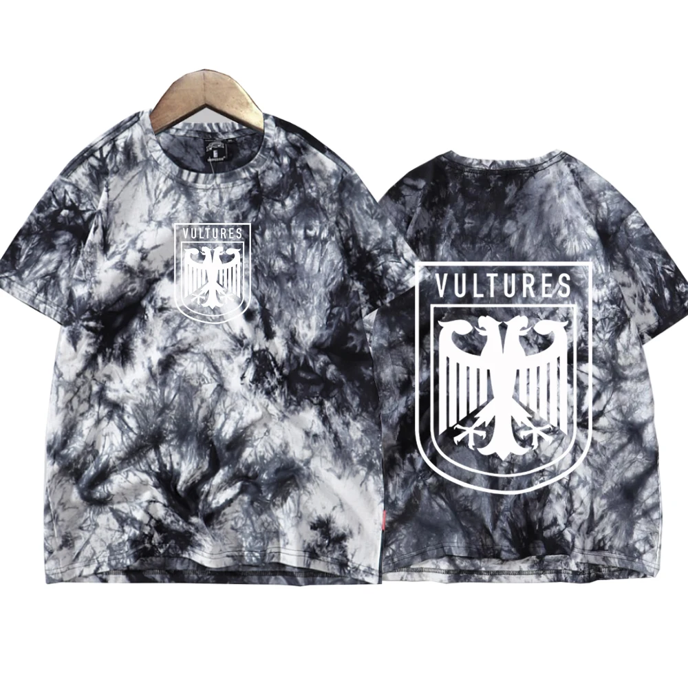 Kanye West Ye Ty Dolla Vultures Tie Dye Shirts Unisex Round Neck Short Sleeve Tee  Fans Gift