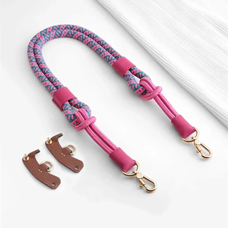 3pcs/Set Nylon Rope Bag Strap Buckle Modification Accessories Kit For Longchamp Mini Bag Free Punching 78cm/100cm Shoulder Strap