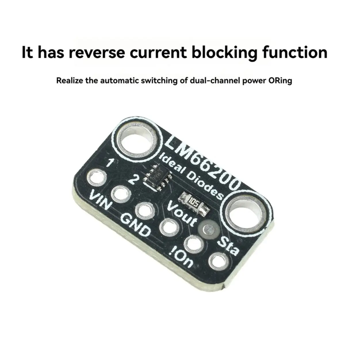 LM66200 Ideal Diode Module DC1.5V-5.5V 2A Dual-Channel Power Switches Module Automatic Switching for Power