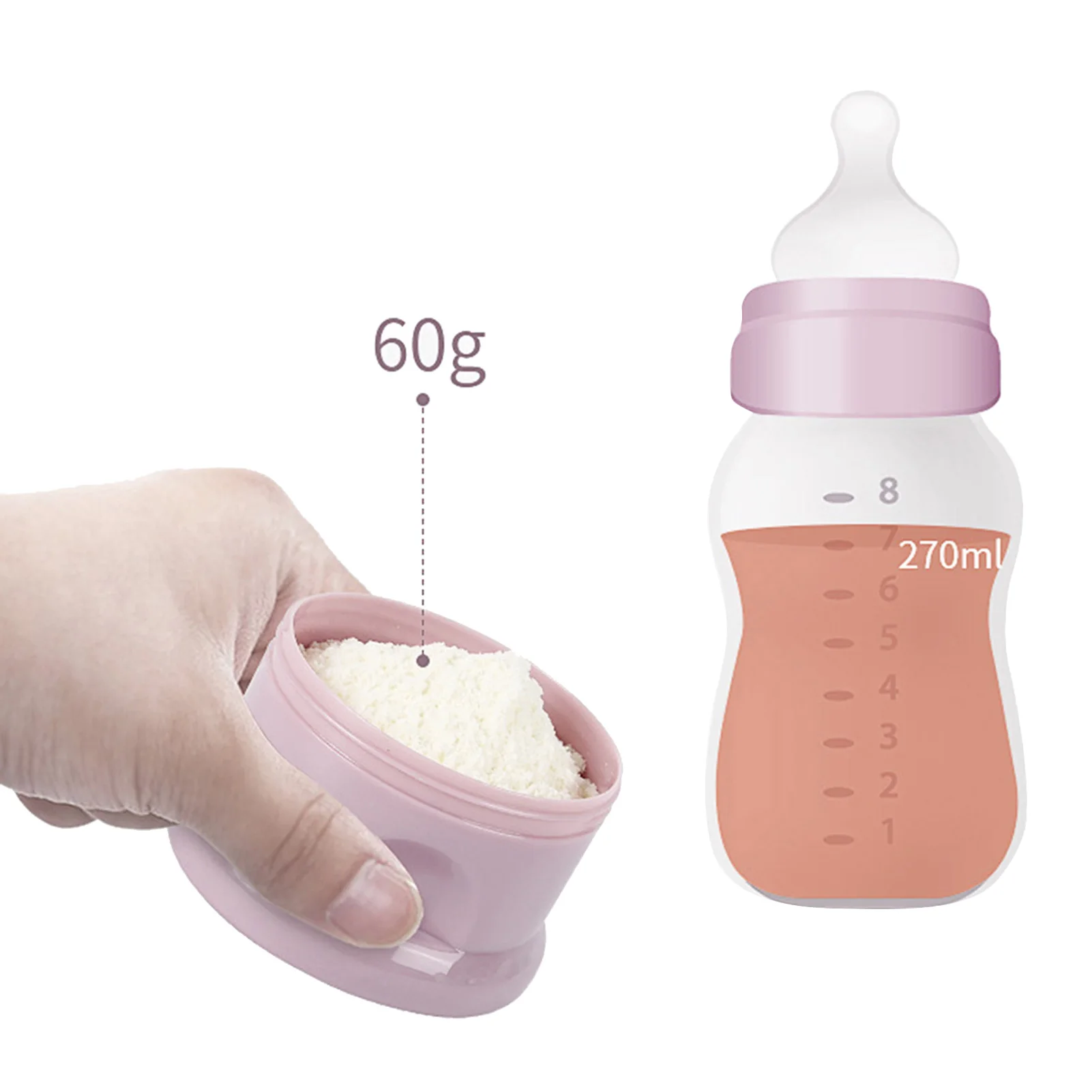 Three-Layer Baby Formula Storage Box Portable Baby Milk Powder Dispenser Detachable Snack Storage Container For Outdoor Travel