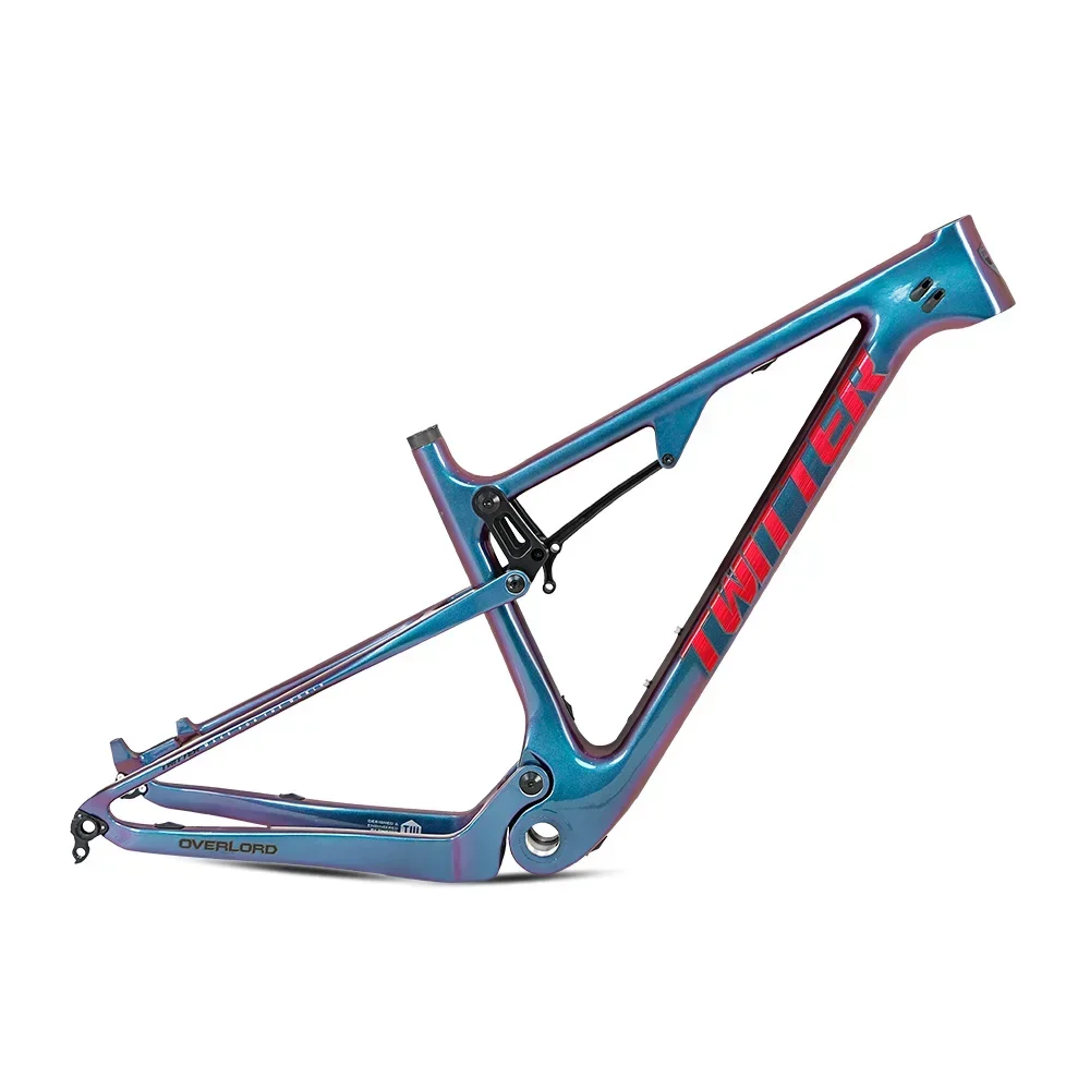 Whosale Lightweight OVERLORD Carbon Fiber XC Bike Frame 29er Full Suspension MTB Bicycle Frame