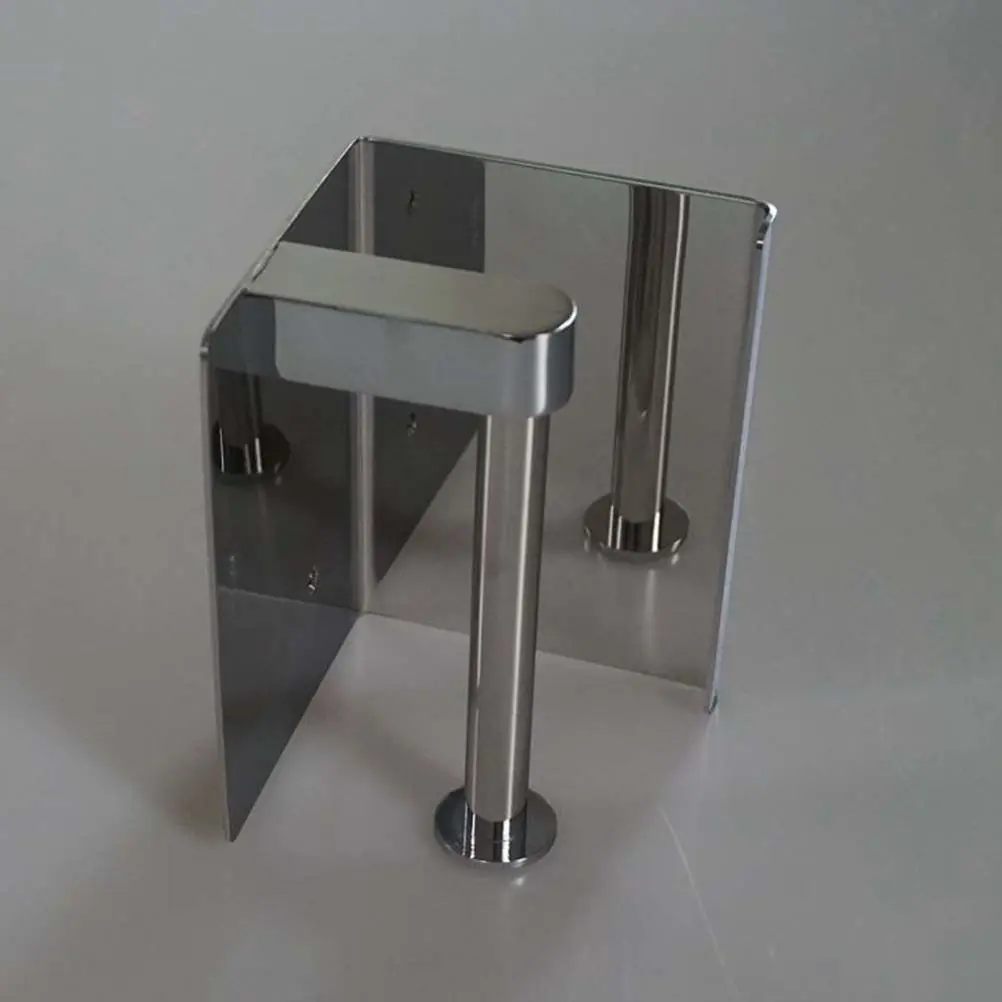 304 Stainless Steel Bathroom Tissue Holder with Shelf – Wall Mounted, Rustproof, Modern Smooth Roll Design