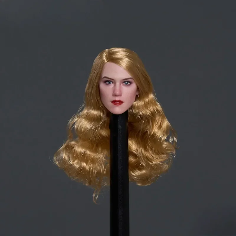 Z008 1/6 Scale European American  Head Carving Long Hair Celebrities Head Sculpt Fit 12