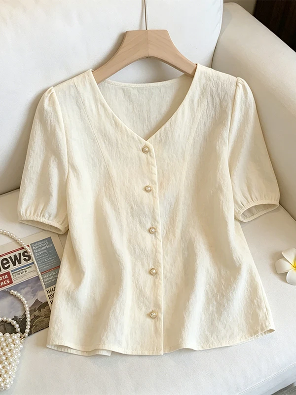 

Летний кардиган больших размеров 2026 года для женщин: модный, однотонный, с текстурой, укороченный рукав, прямой крой, в корейском стиле