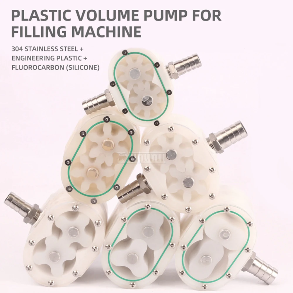 Corrosion-Resistant Accessories Models Food Grade Plastic Gear Pump for Filling Machine  Kitchen & Dining Supplies