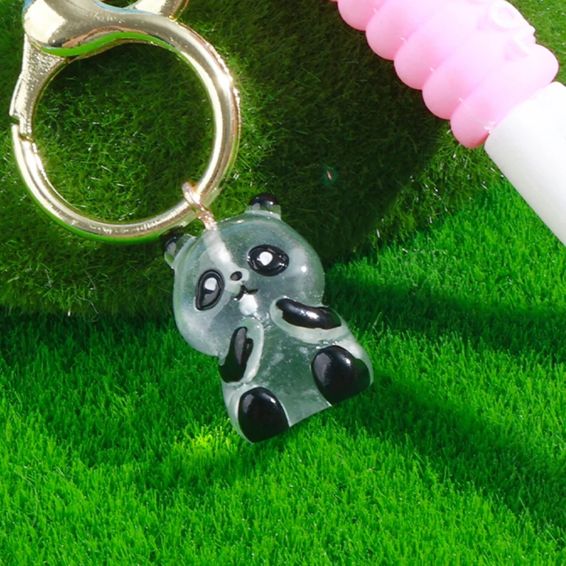Figurita de Panda 3D moderna para niños, decoración de habitación Kawaii para el hogar, accesorios de jardín de hadas en miniatura, regalo de cumpleaños, 1 unidad