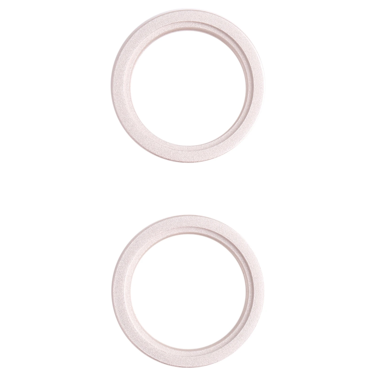 2 PCS Rear Camera Glass Lens Metal Outside Protector Hoop Ring for iPhone 13 mini(White)