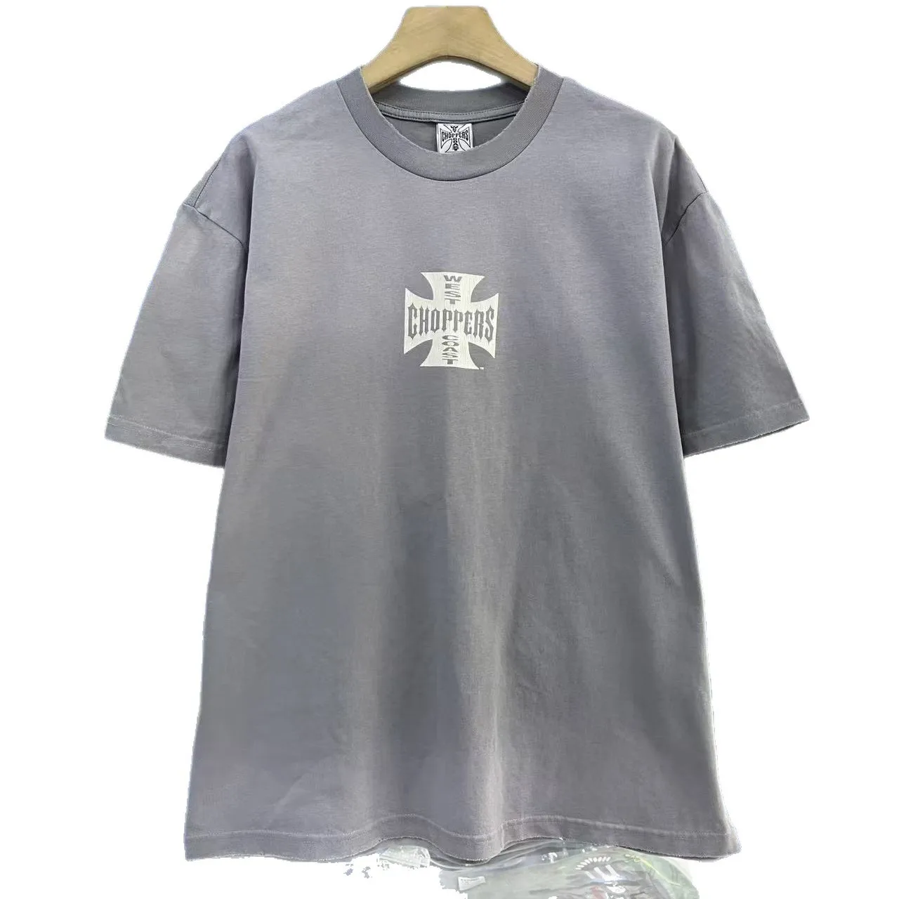 West Coast Choppers Limited Edition West Coast Jointed Dystopian Wind Turbine Car Washed Vintage Retro T-Shirt Trend