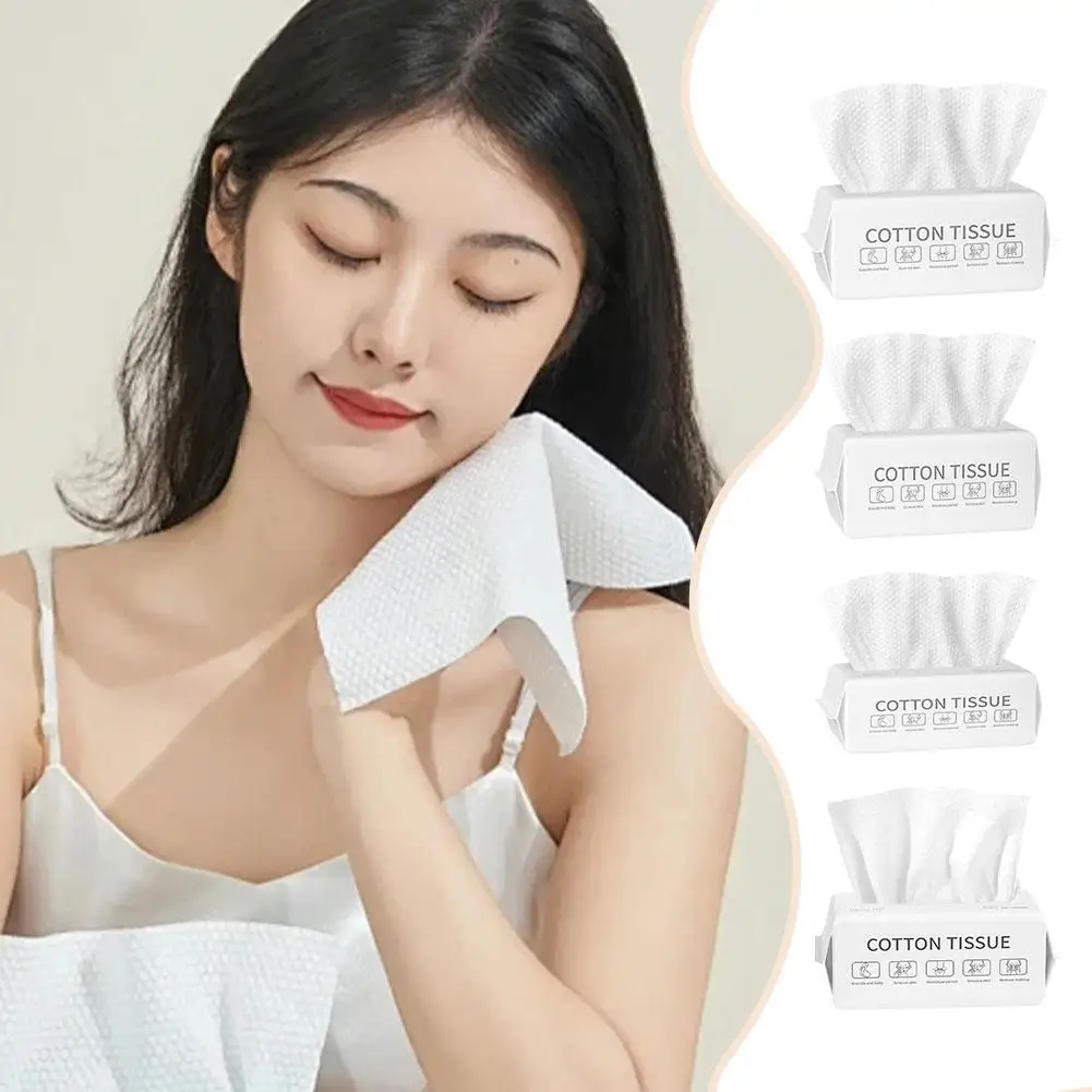 Disposable Face Wash Towel Extractable Cotton Soft Towel Cleansing Cotton Face Salon Wipe Beauty Towel Towel I0G9