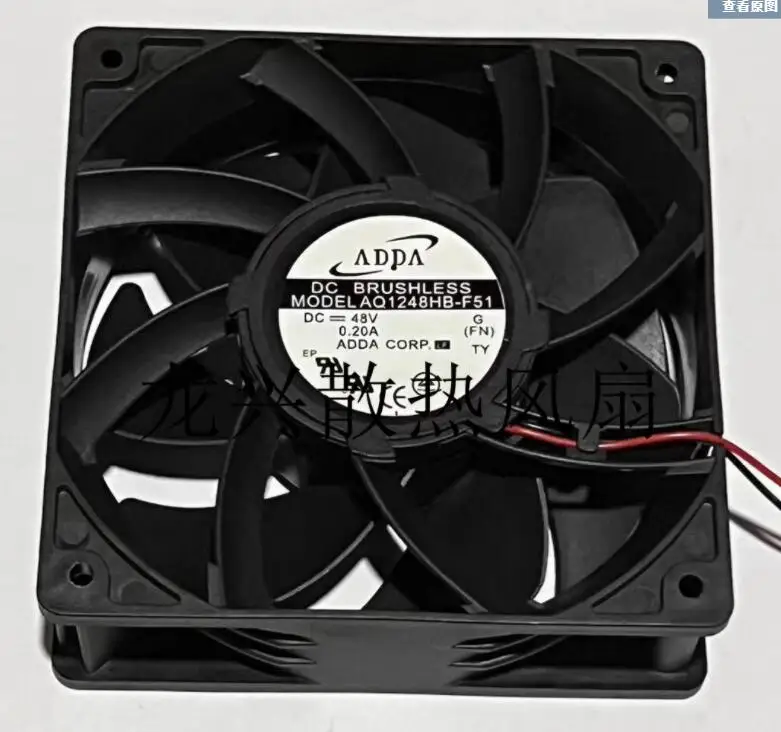 

ADDA AQ1248HB-F51 IP55 DC 48V 0.20A 120x120x38mm 2-Wire Server Cooling Fan