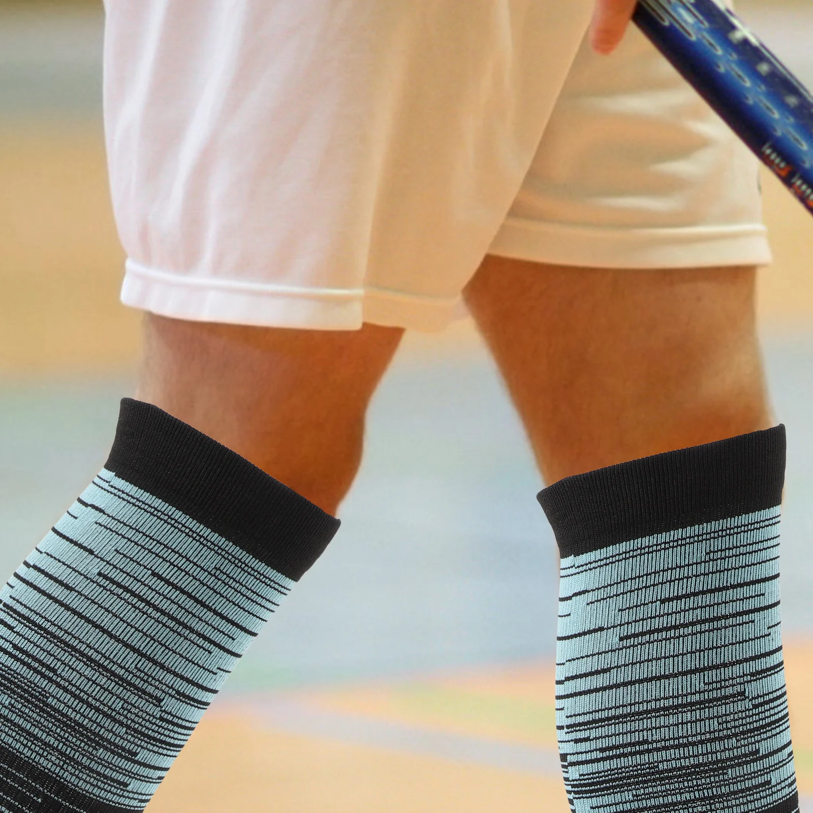 2Pairs الرياضة العجل الجوارب للجنسين القدم الجوارب جوارب مرنة لكرة القدم تشغيل الدراجات المشي طوال اليوم استخدام جوارب كرة القدم