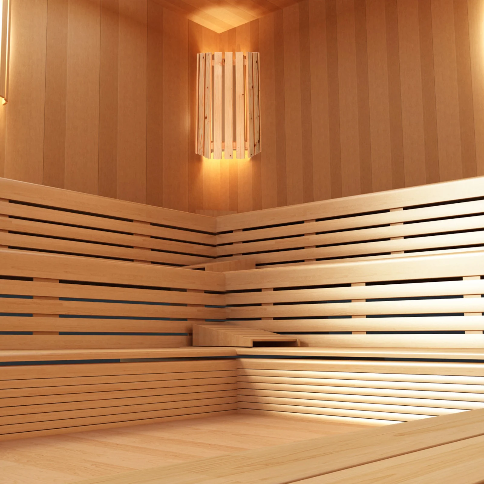 

Wooden Sauna Room Lamp Shade Explosion-Proof Light Cover Protector Decorative Light Accessory Sauna Lamp Shade