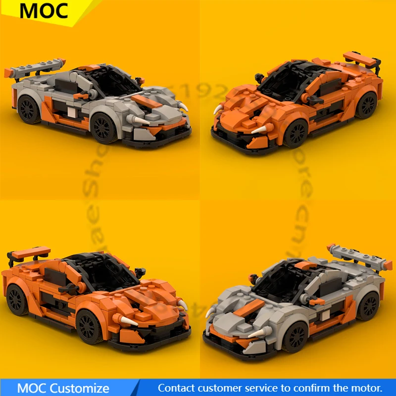 Velocità Hypercar Modello MOC Personalizza P1 GT GTR Supercar Modulare Building Block Mattoni Assemblaggio Eduzionale Giocattoli FAI DA TE Regali Di Compleanno