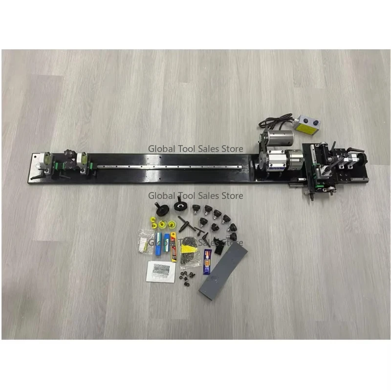 Mini Multi-Function Manual Lathe Machine with Variable Speed for Metal Processing Snooker Repair Billiard Horizontal Turning Cen