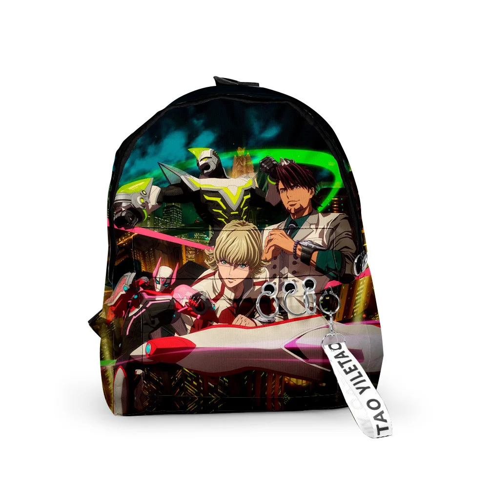 Harajuku Novelty TIGER & BUNNY Backpacks Boys/Girls pupil School Bags 3D Print Keychains Oxford Waterproof Cute Small Backpacks