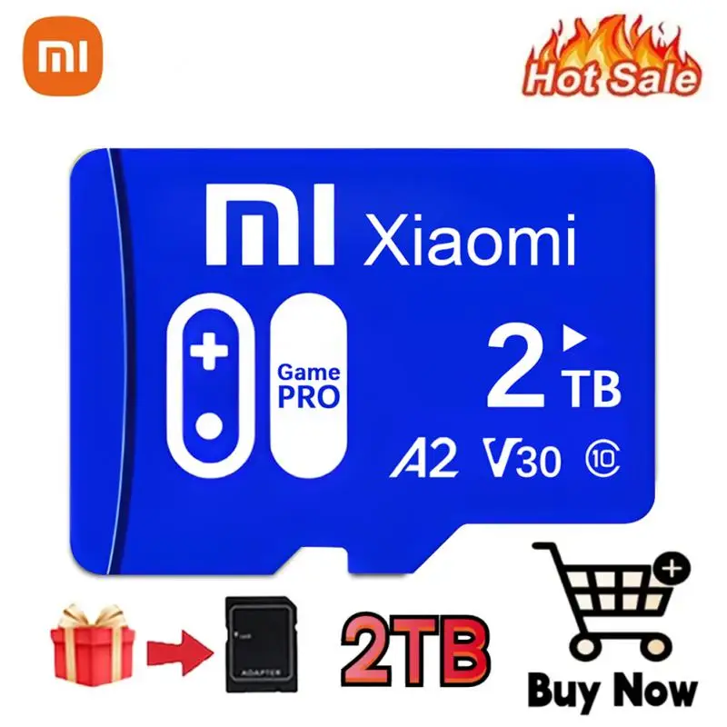 Xiaomi micro sd karte 1tb 2tb 256gb 512gb speicher karte class10 tf karte 512gb mini sd flash speicher karte usb pen drive free adapter