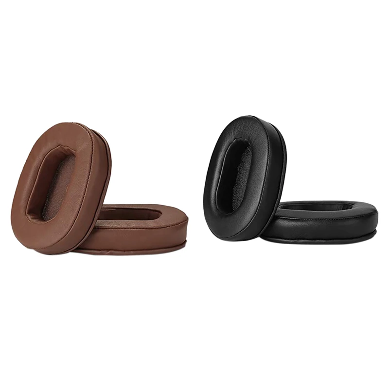 AT41 2 paia di cuscini per le orecchie cuscinetti per le orecchie in Memory Foam cuscinetti per le orecchie per ATH M50X per Audio Technica M40X M30X M20 marrone e nero
