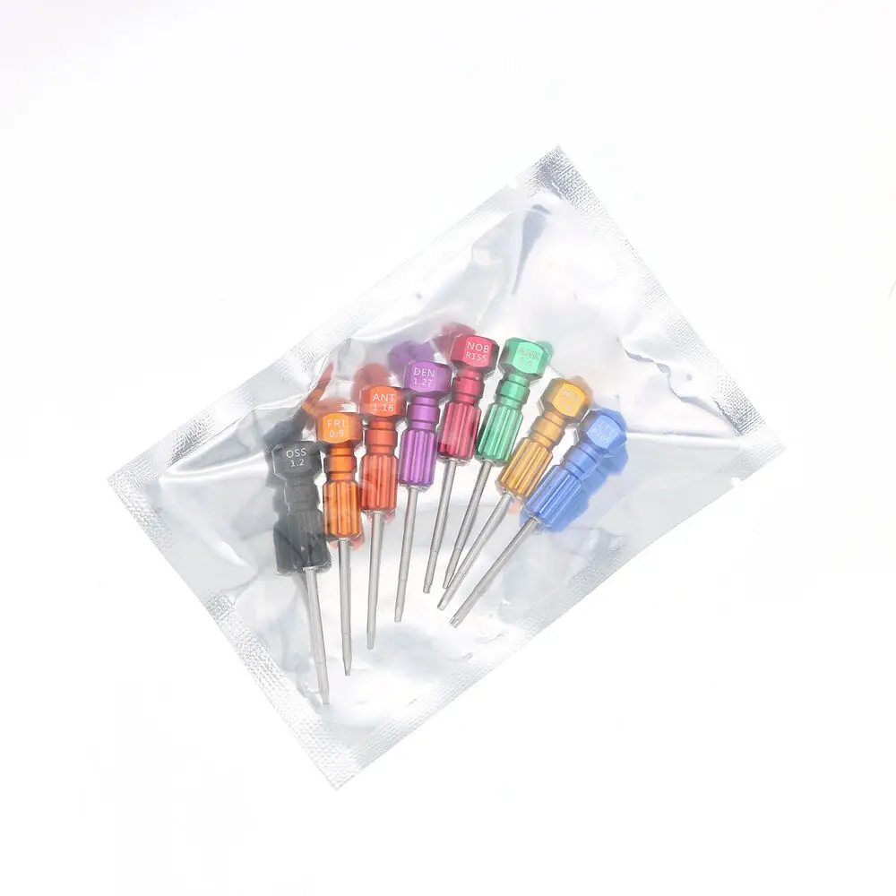 Dental 6PCS Implant Screw Driver Kit Dental Lab Abutment Hex Screwdriver Holder