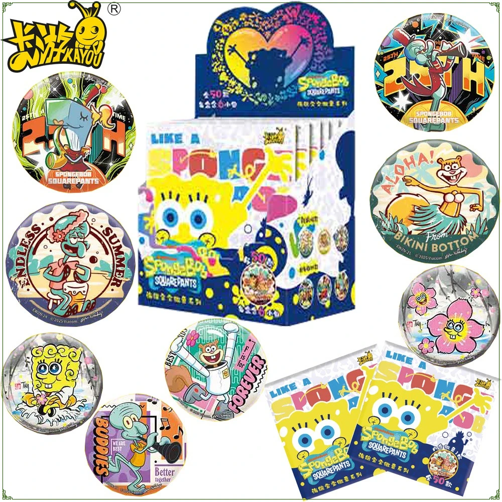 

Genuine Kayou SpongeBob SquarePants Anime Protagonist Creative Badge Child's Favorite Fun Characters Brooches Decoration Gifts