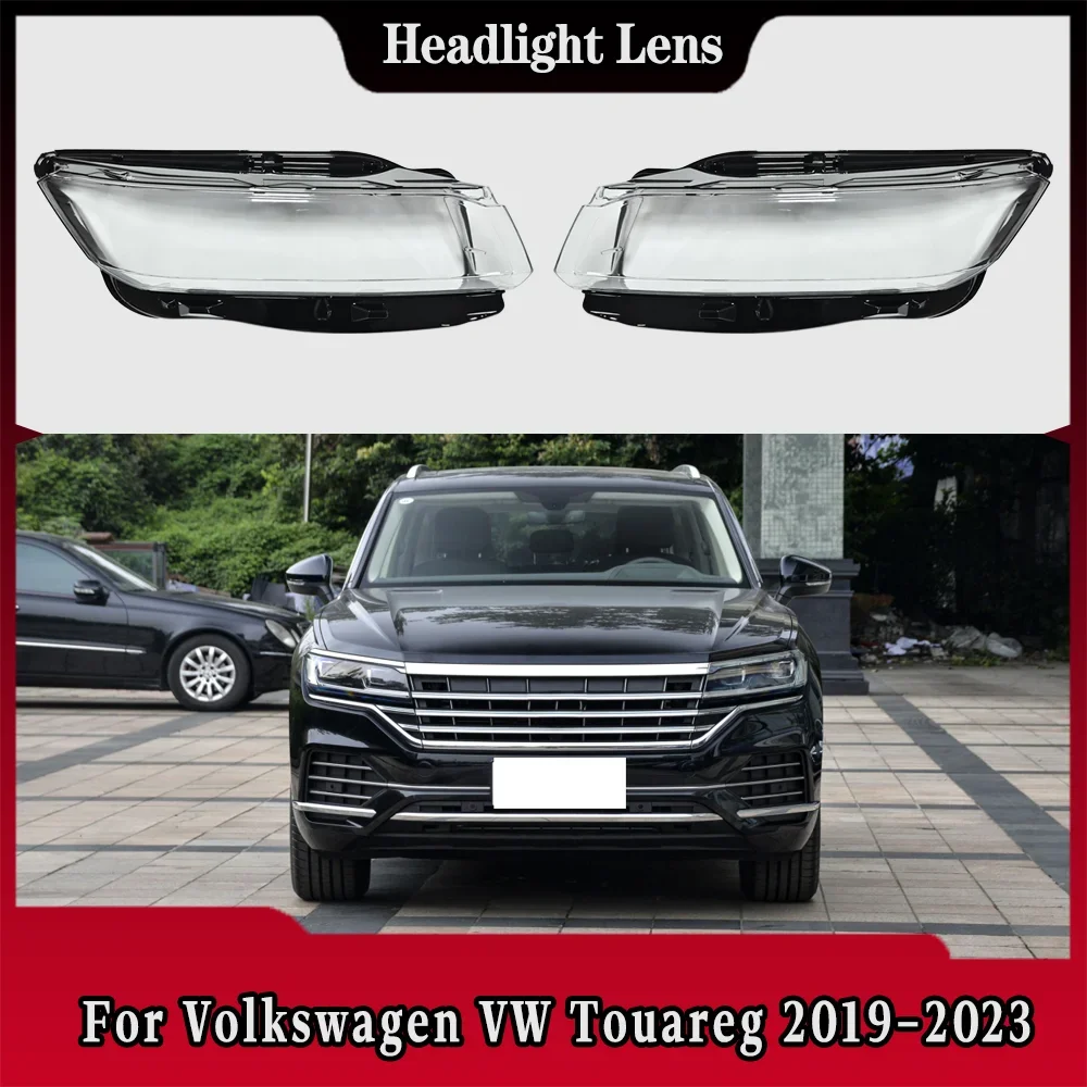 

For Volkswagen VW Touareg 2019 2020 2021 2022 2023 Car Accessories Headlight Lamp Shade Headlamp Lampshade Cover Lens Plexiglass