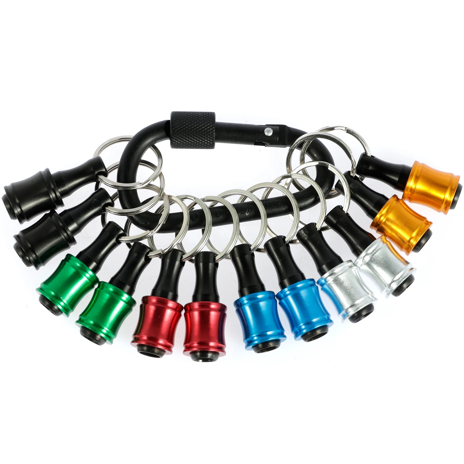 

Обновление, 12 шт., нажимной для разблокировки, держатель отверток из алюминиевого сплава с шестигранным хвостовиком 1/4 дюйма, легкий быстросменный удлинитель