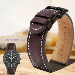 Soft Comfortable Genuine Leather Watch Strap for Citizen Eco-Drive CA0695-17E Series Ca4210 Aw1360 Men Watchband Accessories22mm