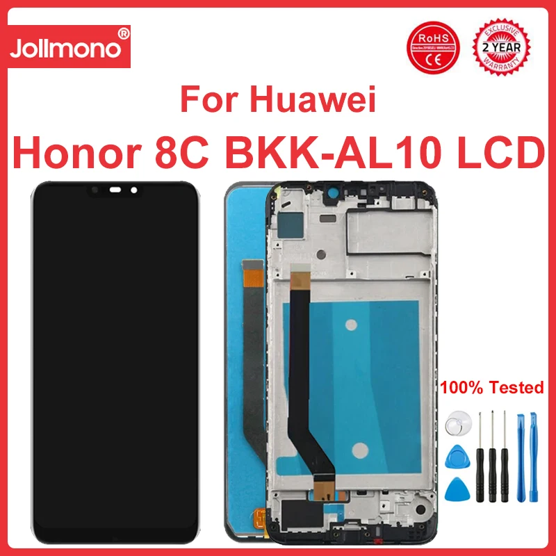 ЖК-дисплей 6,26 дюйма для Honor 8C BKK-AL10 BKK-L21, замена для экрана Honor 8C