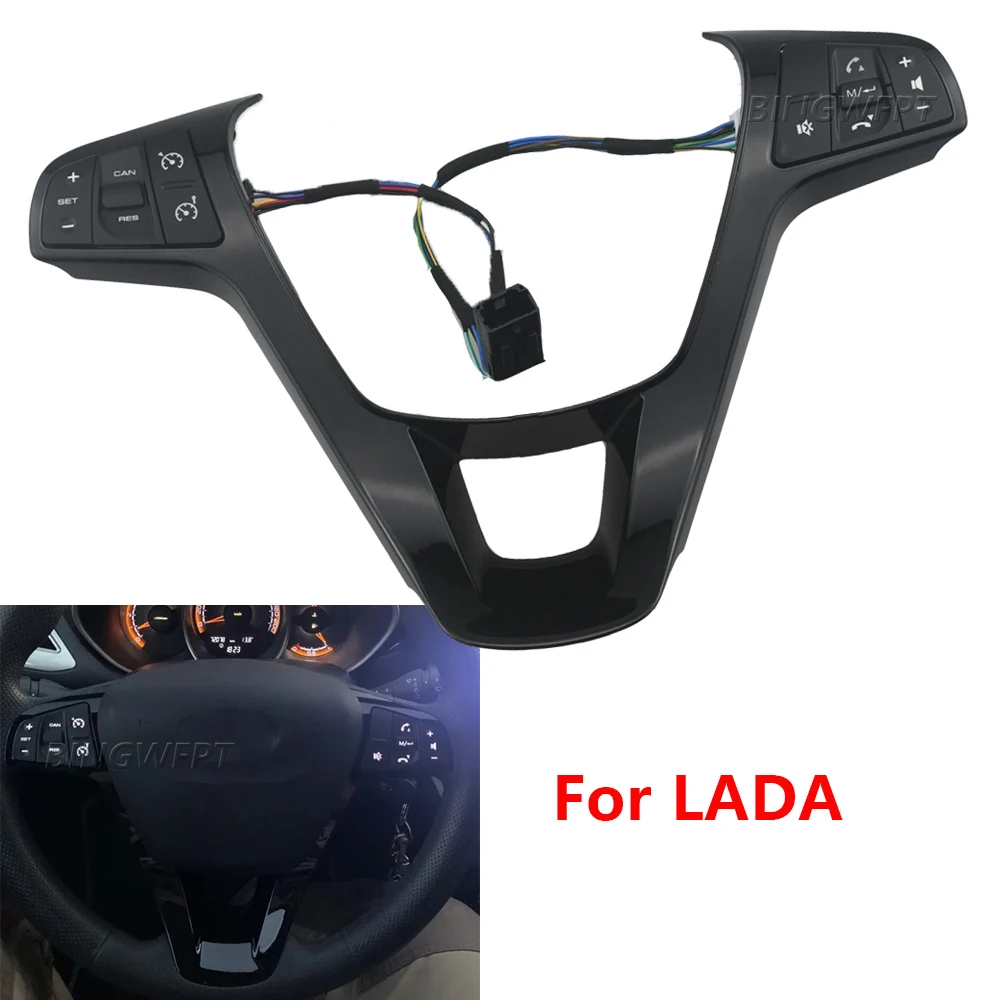 Multifunction Steering Wheel Button Cruise Control Switch For Lada Vesta Sport Lada SW Cross Glade West 2015-2021 XRAY