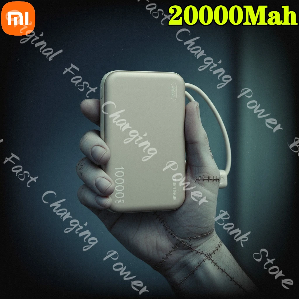แบตสำรอง Xiaomi รุ่นใหม่ ความจุ 20000mAh รองรับการชาร์จเร็ว 66W ได้รับการรับรองมาตรฐาน 3C ของจีน พร้อมสายชาร์จ สำหรับ Huawei Samsung iPhone16 17