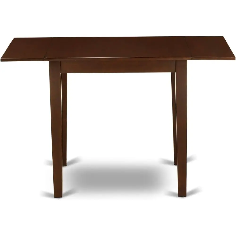 طاولة طعام مستطيلة من خشب الماهوجني، 30 × 48، أرجل أنيقة #5