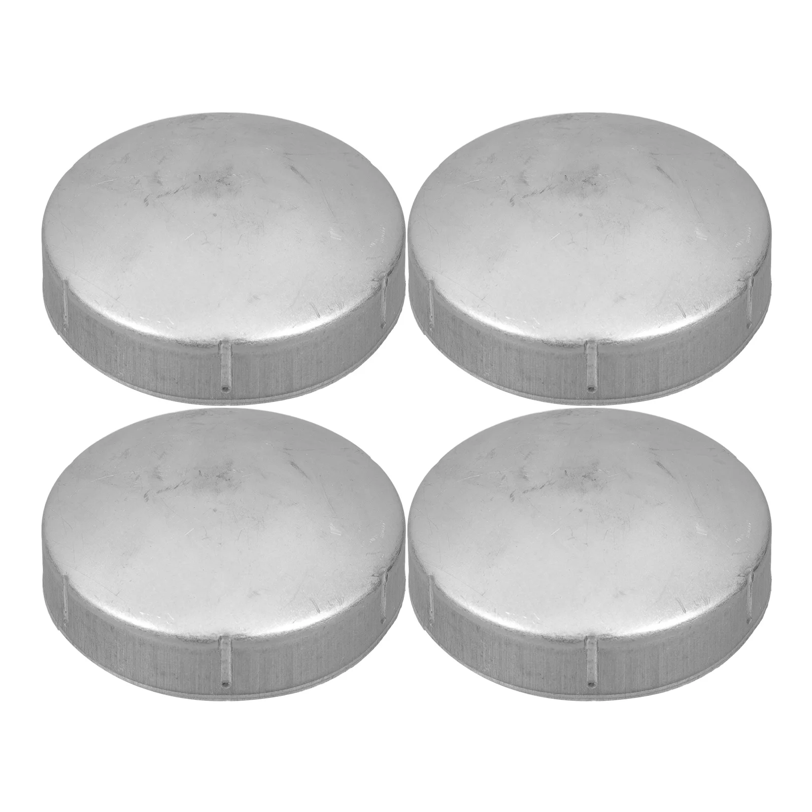 4pcs Guardrail End Caps Round Fence Caps Outdoor Post Cap Pipe Tubing End Cap Guardrail Covers Sealing Cover Railing Post Covers