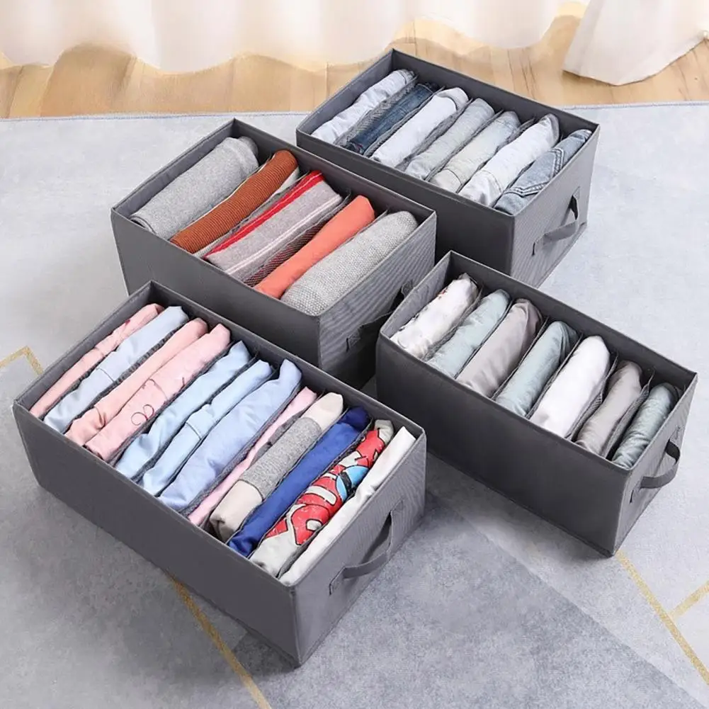 صندوق تخزين ملابس متعدد المقصورات تصنيف طوي خزانة تخزين درج المنظم الجوارب حقيبة للتخزين 2026
