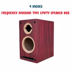 DIY Audio Modification,4-inch Two Frequency Speaker Empty Box, Maze Style Bookshelf Sound Box,Bass/Treble Speaker Wooden Housing