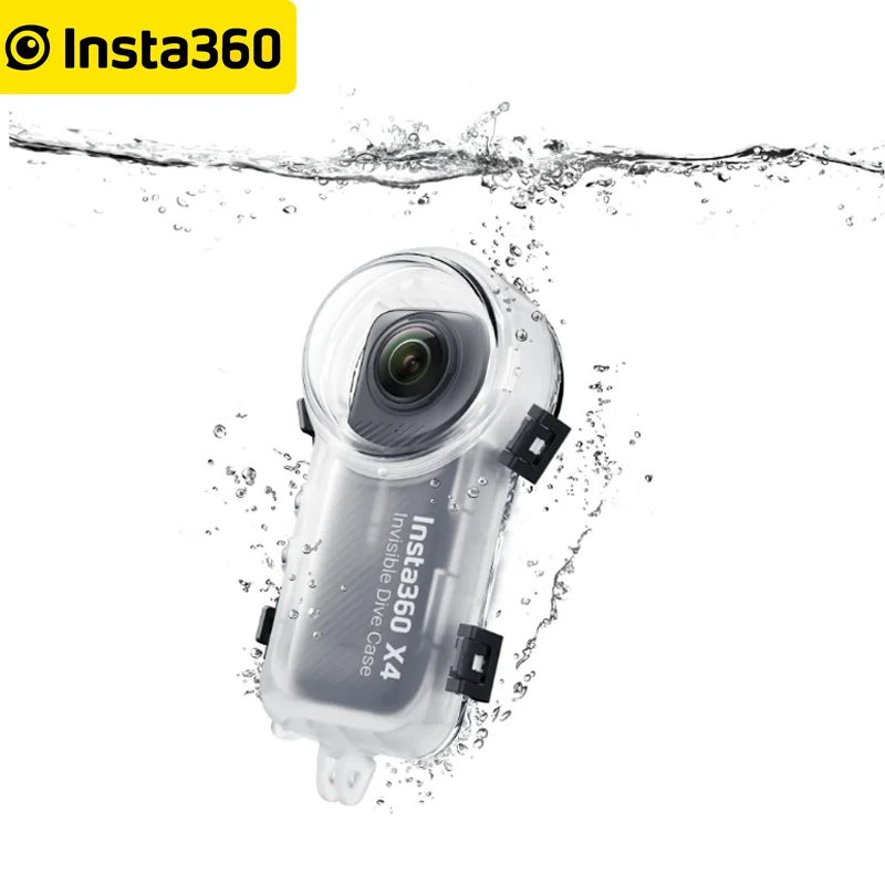 

Insta360 X4 Invisible Dive Case 164ft 50m Waterproof Seamless underwater stitching New Accessories For Insta 360 X4