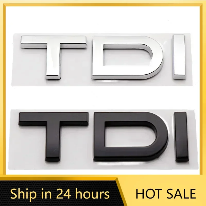 

3D ABS Black TDI Logo Letters Car Trunk Emblem Badge Fit for Audi A3 A4 A5 A6 A7 A8 Q2 Q3 Q5 Q7 Q8 TDI Sticker Auto Accessories