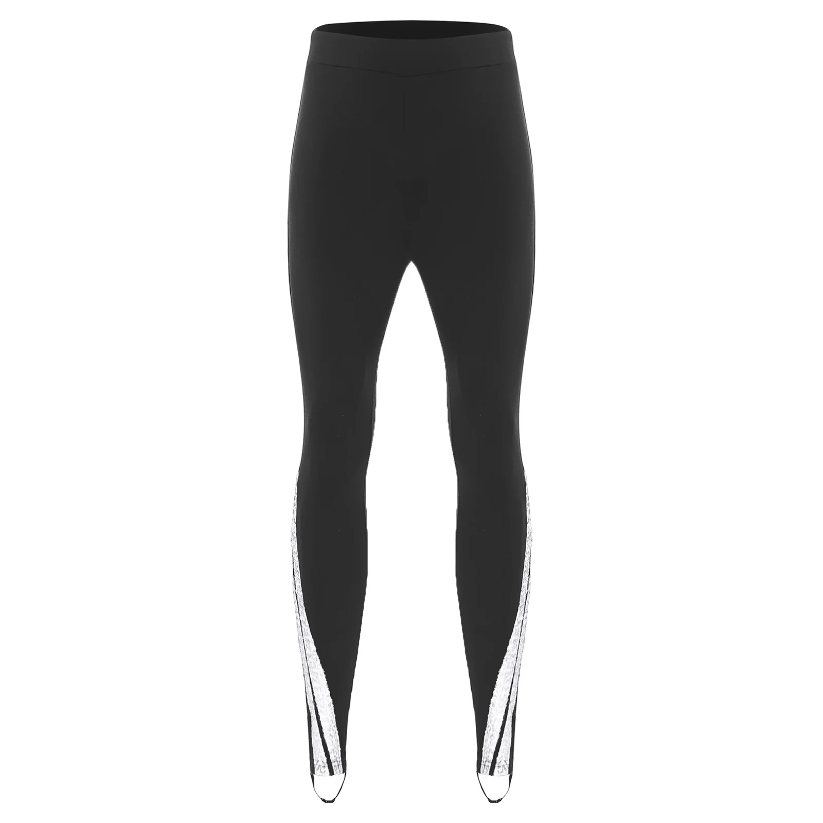 

Men Figure Skating Outfit Rhinestones Gymnastics Jacket Shirt Top And Stirrup Pants 2-piece Set for Ballet Latin Tango Dancewear