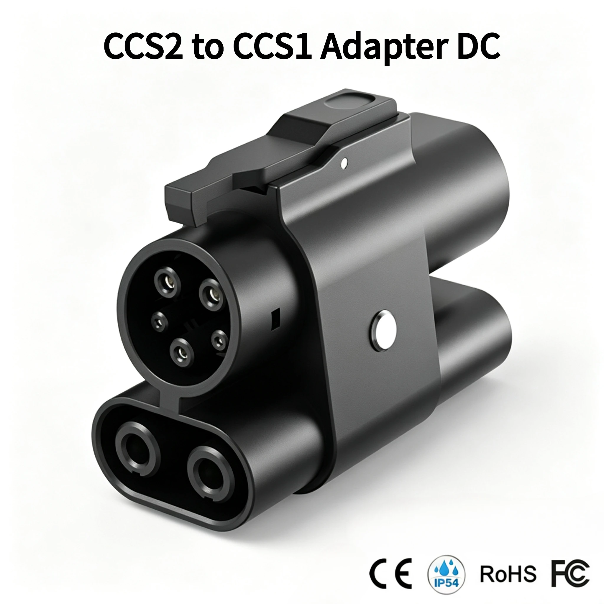 CCS2 to CCS1 EV Charging Adapter, 250A DC 1000V Fast Charger Converter for CCS2 Portable Charger to CCS1 EV