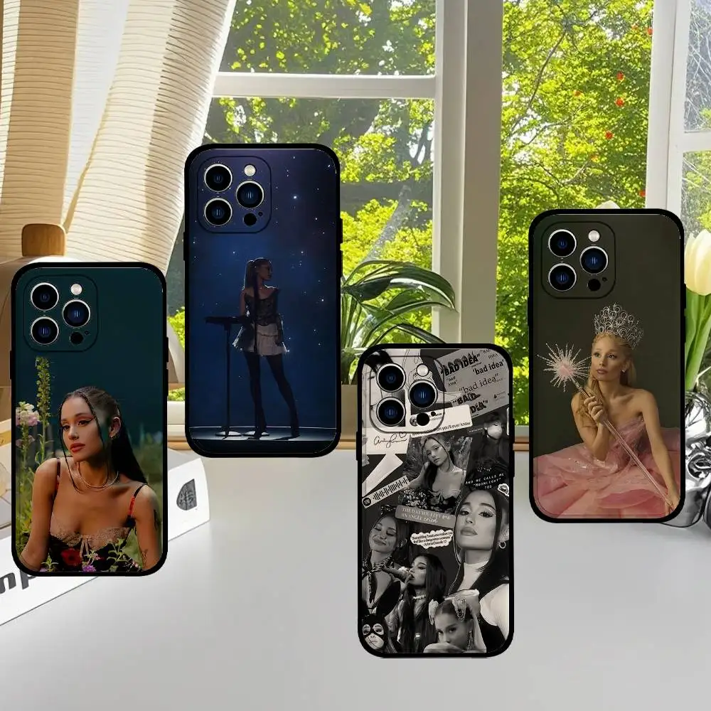 

A-Ariana G-Grandes Phone Case Black That Fits For IPhone 17,16,15,11,13,14 Pro Max,Plus,X,Xr,Xs Max,13Mini