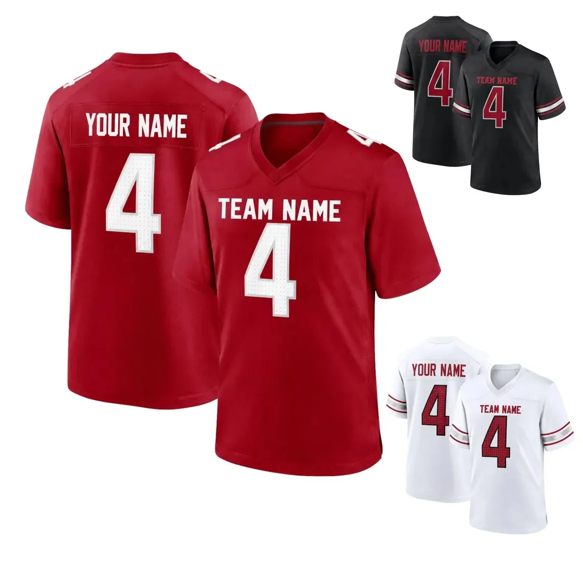 Arizona Football Jersey, Hybrid Mesh V-Neck Shirt, Custom Name Number Gift, Short Sleeve Summer Unisex T-shirt